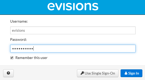 Prompt for username and password, or access single sign-on.